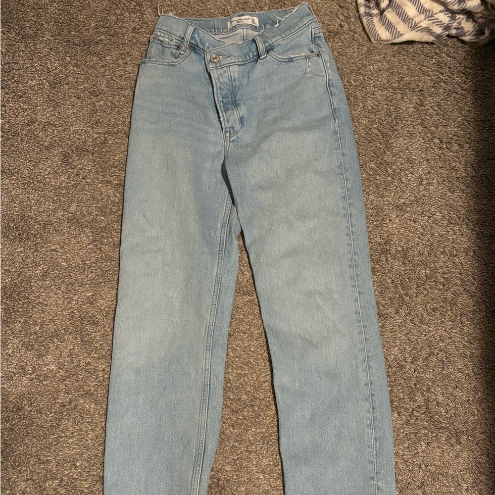Abercrombie & Fitch Light Blue Straight Leg Jeans